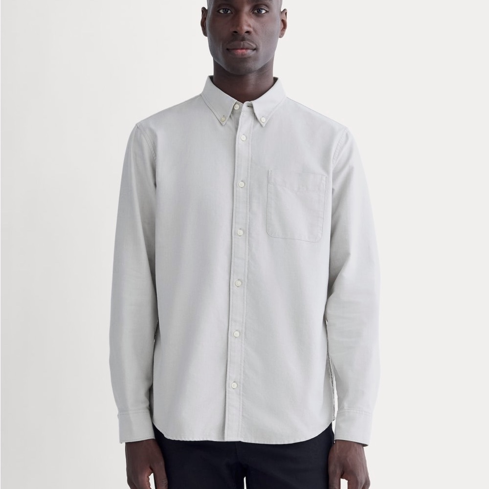 Everlane The Slim Oxford Shirt in Gray, Size M/T, NWT